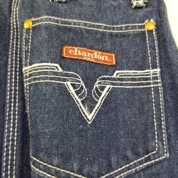 Vintage Chardon Paris Jeans High Waist Size 5 Tiny Waist Dark Denim - Picture 6 of 10